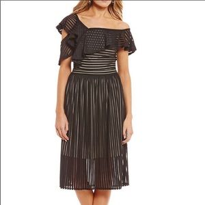 Gianni Bini Reanna Ruffle Open Shoulder Dress